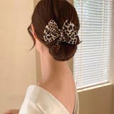 キャメル*ヒョウ柄 | 人気 お団子 ヘアアクセサリー | Miniministore