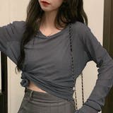 ダークグレー | 大人気 トップス レディース 長袖 | Miniministore