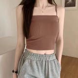 コーヒーブラウン | カップ付き キャミソール 韓国風 | Miniministore