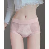 薄ピンク | 花柄レースショーツ レディース 四季 | ANGELCLOSET