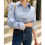 ブルー | シャツブラウス 長袖 レディース 韓国風 | Miniministore