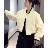 アイボリー | ライトクロップドブルゾンレディース韓国風 | Miniministore