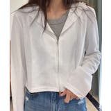 ホワイト | レディースジップアップ パーカートップス | SUNSHINE CLOSET