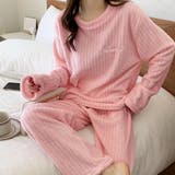 ピンク | フリースパジャマ上下セットレディース | Miniministore