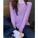ラベンダー | シアートップス 長袖レディースカットソー | ANGELCLOSET