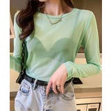 ミント | シアートップス 長袖レディースカットソー | ANGELCLOSET