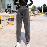 ブラック | デニムパンツ レディース ハイウエスト | Miniministore