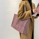 ワインレッド(チドリ柄) | トートバッグ 鞄 かばん オフィス OL | Miniministore