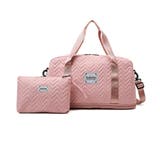 ピンク | 拡張ファスナーボストンバッグ ポーチ付き | SUNSHINE CLOSET