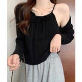 ブラック | ニットカーディガンキャミソール2点セット | SUNSHINE CLOSET