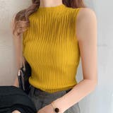 イエロー | タンクトップ プチハイネック レディース | Miniministore