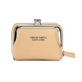 ベージュ | がま口財布 コインケース付きカードケース | Miniministore