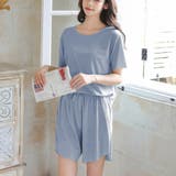 ブルー | ルームウェア ゆったり 可愛い 部屋着 | Miniministore
