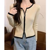 ダブルジップ 長袖ニットカーディガン | Miniministore | 詳細画像5 