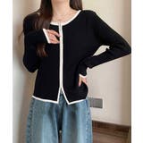 ダブルジップ 長袖ニットカーディガン | Miniministore | 詳細画像6 