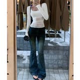 チュール切り替え 長袖Tシャツレディース | Miniministore | 詳細画像4 