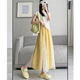 レース切り替え ロングチェック柄スカート | Miniministore | 詳細画像10 