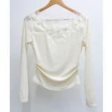 花柄装飾 長袖 リブトップス 韓国風 | Miniministore | 詳細画像14 