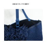 デニム風キャミ ビスチェ バックレース | Miniministore | 詳細画像16 