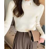 リブニットトップス きれいめ ハイネック | Miniministore | 詳細画像6 