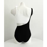 モノトーンリボンショルダーワンピース水着 | Miniministore | 詳細画像13 