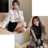 ブラウストップス プルオーバー 異素材 オフィスカジュアル | Miniministore | 詳細画像2 