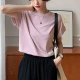 フレンチスリーブ 半袖 Tシャツ 韓国風 | Miniministore | 詳細画像8 