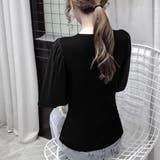 バルーン袖 リブニットトップス 韓国風 | Miniministore | 詳細画像7 