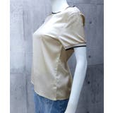 クルーネック サテン風シャツブラウス | Miniministore | 詳細画像14 
