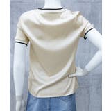クルーネック サテン風シャツブラウス | Miniministore | 詳細画像15 