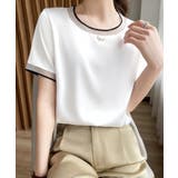 クルーネック サテン風シャツブラウス | Miniministore | 詳細画像7 