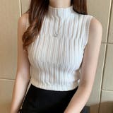 ホワイト | タートルネック ニット トップス | Miniministore