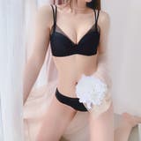 ブラック | ブラジャーショーツセット レディース ノンワイヤー | Miniministore
