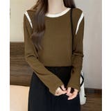 バイカラー Tシャツ 長袖 韓国風 | Miniministore | 詳細画像6