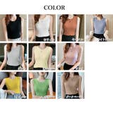 リブニット タンクトップ ノースリーブ | Miniministore | 詳細画像2