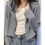 レディースジップアップ パーカートップス | Miniministore | 詳細画像4 