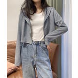 レディースジップアップ パーカートップス | Miniministore | 詳細画像5 