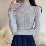 ハイネック リブニットトップス 長袖 | Miniministore | 詳細画像8 