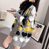 配色 ニットカーディガン レディース | Miniministore | 詳細画像5 