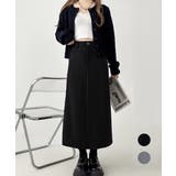 ハイウエストスリットロングスーツスカート | Miniministore | 詳細画像1 