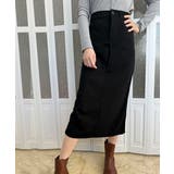 ハイウエストスリットロングスーツスカート | Miniministore | 詳細画像8 