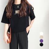 ブラック | Tシャツ レディーストップス 半袖 | Miniministore
