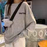 グレー | Tシャツ レディース 長袖 カットソー | Miniministore