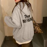 グレー | ロゴパーカー レディース 裏起毛 韓国 | Miniministore