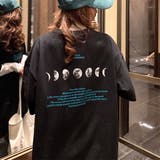 ブラック | 半袖Tシャツ レディース 韓国 英字ロゴ | Miniministore