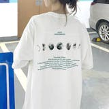 ホワイト | 半袖Tシャツ レディース 韓国 英字ロゴ | Miniministore