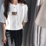 ホワイト | Tシャツ 半袖 レディーストップス 韓国 | ANGELCLOSET