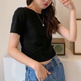 ブラック | ショート丈tシャツ へそ出し 8色 夏 | Miniministore