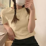 クリームイエロー | ショート丈tシャツ へそ出し 8色 夏 | Miniministore