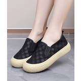 ブラック | レディース ローカット 靴紐なし | SUNSHINE CLOSET